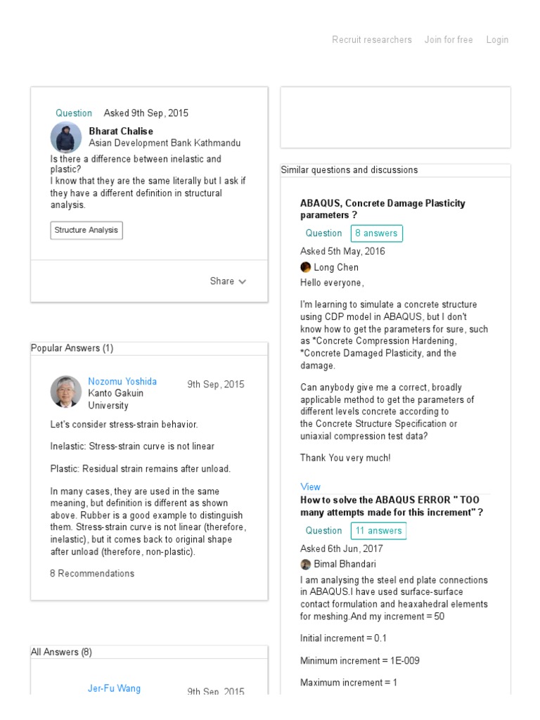 Is There A Difference Between Inelastic and Plastic PDF Elasticity