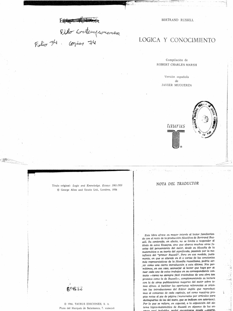 04_Russell La Filosofía Del Atomismo Lógico PDF