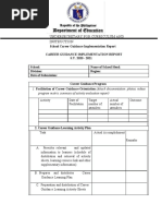 School-Career-Guidance-Implementation-Report