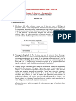 Investigacion de Operaciones Practica Ejercicios