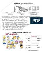 GENITIVE CASE - Caso Genitivo o Posesivo