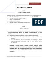 Spesifikasi Teknis: Rencana Kerja & Syarat Syarat Teknis