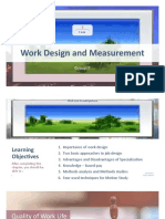 Work Design and Measurement: Group 7