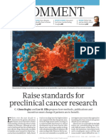 Raise Standards For Preclinical Cancer Research