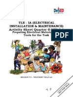 Activity Sheet Quarter 0-MELC 1: Tle - Ia (Electrical Installation & Maintenance)