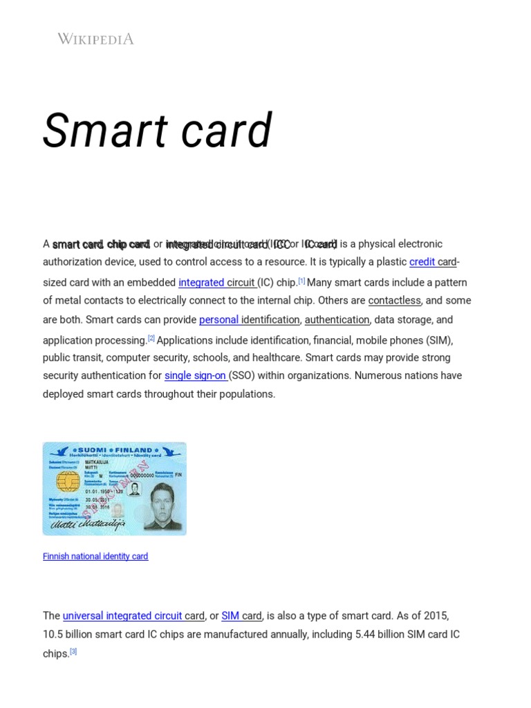 Smart Card: Credit Integrated Personal | PDF | Smart Card | Emv