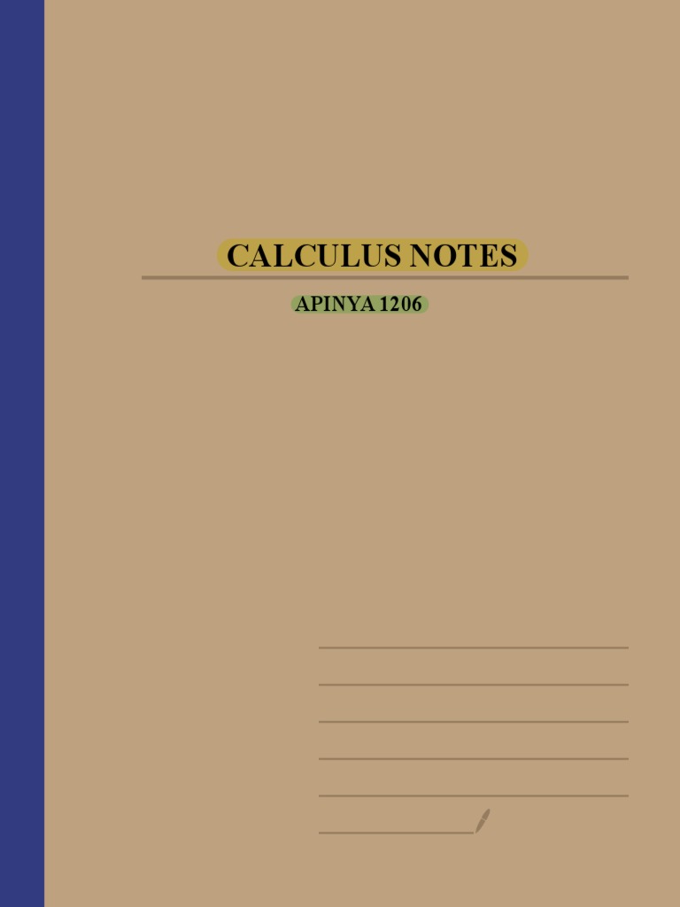 Apinya Cal Notes | PDF