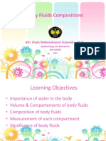 Body Fluids Compositions: Drh. Dyah Mahendrasari Sukendra, M.SC