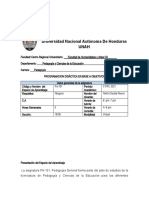 Formato Programación Didáctica en Base A Objetivos 23-7-21