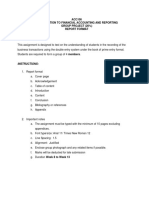 ACC106 Group Project Report Format