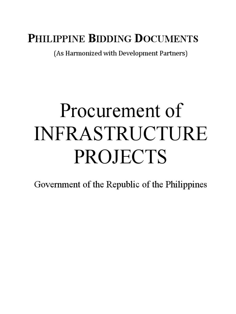 Philippine Bidding Documents | PDF | Joint Venture | Construction Bidding