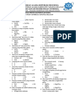 Soal Pretes Matrikulasi Kimia