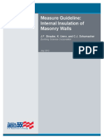 Internal Insulation of MASS Masonry Walls