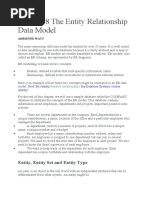 Chapter 8 The Entity Relationship Data Model