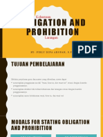 Meeting 1. Obligation and Prohibition