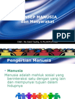 Konsep Manusia Dan Masyarakat