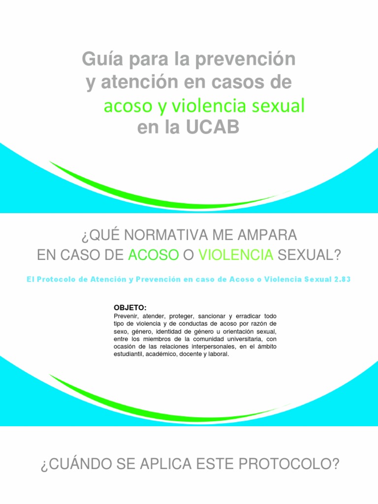 Guia para La Prevencion y Atencion en Casos de Acoso y Violencia Sexual ...