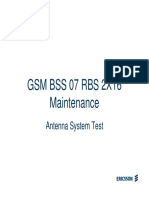 GSM BSS RBS Antenna Maintenance Test