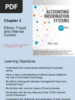 CHAPTER 3 - Ethics, Fraud and Internal Control