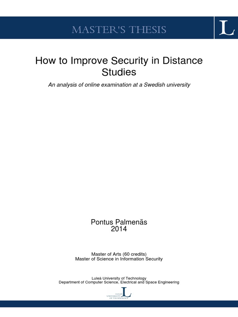 Cyber Security Master Thesis _ Master Cyber Security — Institute of ...