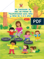 Guía de Orientación Del Uso Del Módulo de Materiales de Psicomotricidad para Niños y Niñas de 3 A 5 Años. Ciclo II