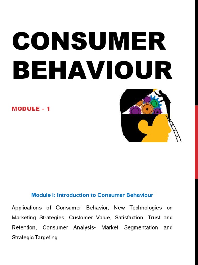 Consumer Behaviour: Module - 1 | PDF | Marketing | Market Segmentation