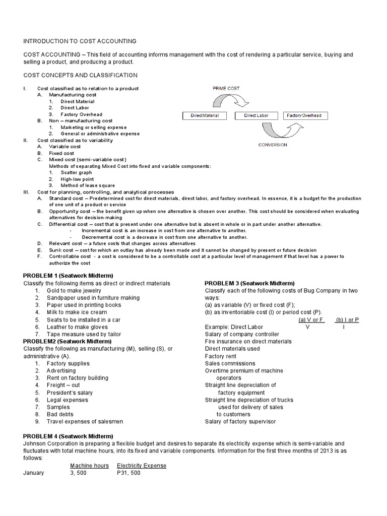 Cost Accounting and Process Costing Steps | PDF | Cost Of Goods Sold ...