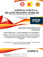 Occupational Safety & Health Training