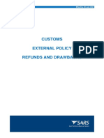Customs External Policy Refunds and Drawbacks: Effective 30 July 2021