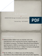 A.C. Gilbert: BSBMGT608 Manage Innovation and Continuous Improvement Devianti NG - AAC160005