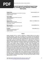 A Novel Advanced Approach Using Morphological Image Processing Technique for Early Detection of Diabetes Retinopathy