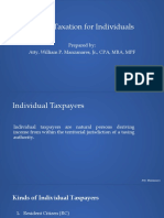 Income Taxes For Individuals - Final