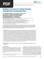 Multilayer Framework For Botnet Detection Using Machine Learning Algorithms