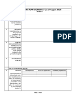 Marketing Plan Worksheets - MGT 170