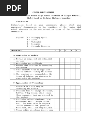 SURVEY - QUESTIONNAIRE (Edited)