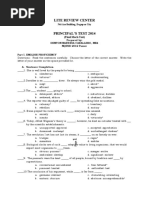 NQESH 2014 Final Mock Test With ANSWERS