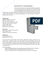 Type of Protection Ex P - Pressurized Panels: Mechanical Spec