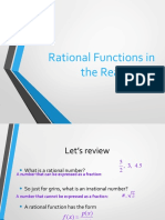 Rational and One-To-One Functions in The Real World