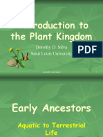 Introduction To The Plant Kingdom: Dorothy D. Silva Saint Louis University