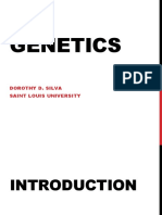 Genetics: Dorothy D. Silva Saint Louis University
