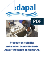 Instalación Domiciliaria Agua y Desagüe SEDAPAL