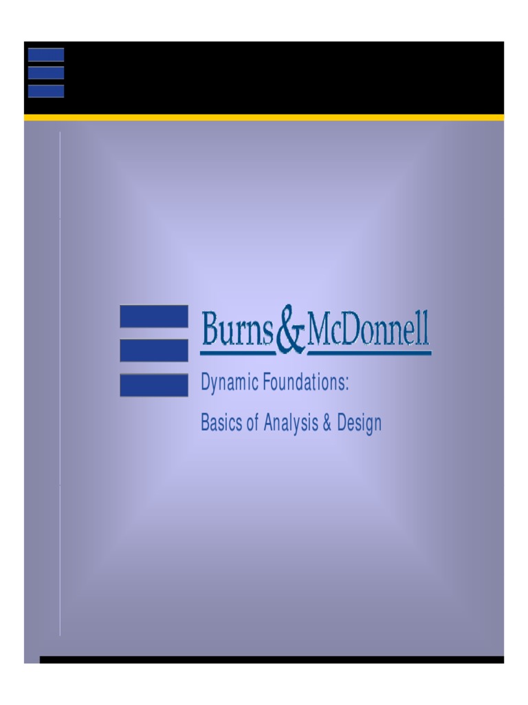 Dynamic Foundations Basics of Analysis & Design PDF Geotechnical