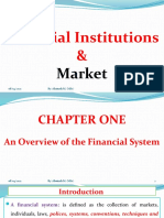 Financial Institutions &: Market
