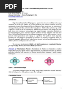 High Barrier Solutions for Plastic Containers Using Fluorination Process