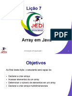 Lição 7 - Array Em Java - Slide