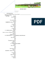 Intake Sheet For CGCB