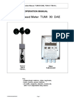 Wind Speed Meter TUMI 30 DAE: Operation Manual