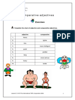 Comparative Adjectives: Exercises