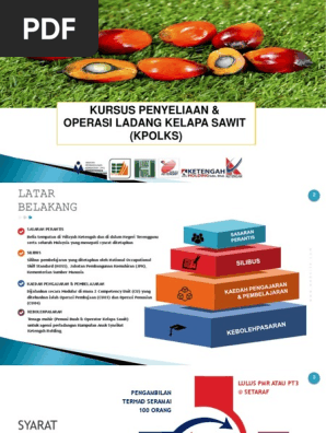 Kursus Penyeliaan Dan Operasi Ladang Kelapa Sawit Pdf