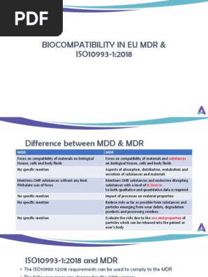 BIOCOMPATIBILITY IN EU MDR